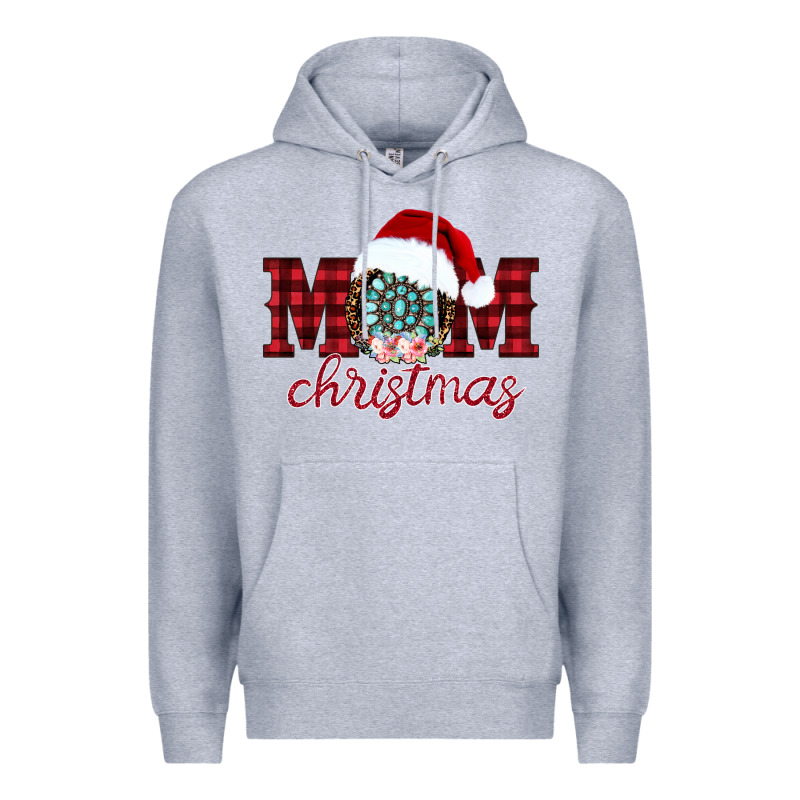 Mom Christmas Premium Hoodie by CowhideDigitalArt | Teevron