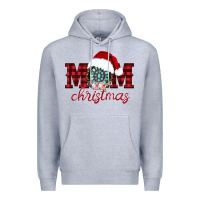 Heather Grey mom Christmas Premium Hoodie - CowhideDigitalArt