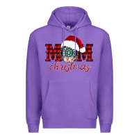 Purple mom Christmas Premium Hoodie - CowhideDigitalArt