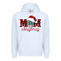 White mom Christmas Premium Hoodie - CowhideDigitalArt