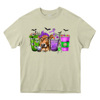 Mossy Coffee Cups with Cow and Halloween Heavy Core Tee - texasbilliewilder