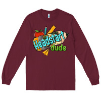 Burgundy headstart dude Long Sleeve Tee - RanaPortraitStore