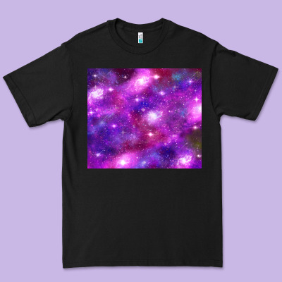 Colorful Abstract Galaxy Black And Purple Premium Tee Designed By Tumblerdesignbyshophia