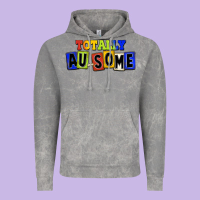 Totally Au-some Vintage Hoodie Designed By Fadigitalartstudio