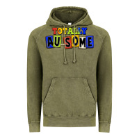 Vintage Olive Totally au-some Vintage Hoodie - FaDigitalArtStudio