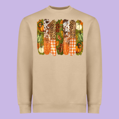 Fall Brushstrokes Heavyweight Sweatshirt Designed By Barkaloodesign