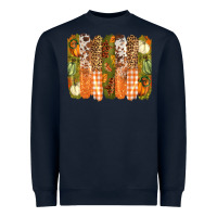 Navy fall brushstrokes Heavyweight Sweatshirt - BarkalooDesign
