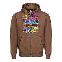 Chestnut the beach is calling and i must go Zipper Hoodie - BarkalooDesign