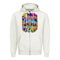 Oatmeal Heather the beach is calling and i must go Zipper Hoodie - BarkalooDesign