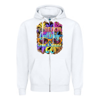 White the beach is calling and i must go Zipper Hoodie - BarkalooDesign