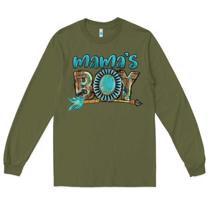 Mama's Boy Mother's Day Long Sleeve Tee by FaDigitalArtStudio | Teevron