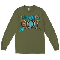 Army Green Mama's boy Mother's Day Long Sleeve Tee - FaDigitalArtStudio