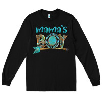 Black Mama's boy Mother's Day Long Sleeve Tee - FaDigitalArtStudio