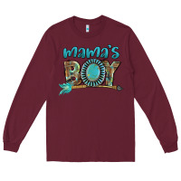 Burgundy Mama's boy Mother's Day Long Sleeve Tee - FaDigitalArtStudio
