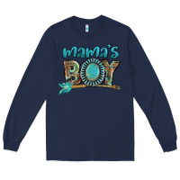 Navy Mama's boy Mother's Day Long Sleeve Tee - FaDigitalArtStudio