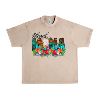 French Oak Blessed Mama Flowers Cow Urban Heavy Tee - CowCowDesign