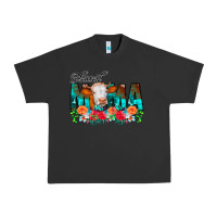 Pigment Black Blessed Mama Flowers Cow Urban Heavy Tee - CowCowDesign