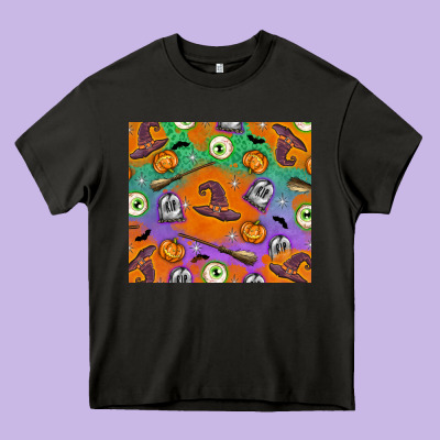 Halloween Heavy Core Tee Designed By Texasbilliewilder