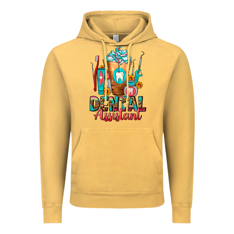 Dental Assistant Dentist Frappe Vintage Hoodie by FaDigitalArtStudio | Teevron