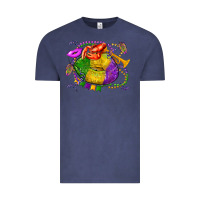 Vintage Denim mardi gras lips olivia Vintage Tee - OliviaCreatesArt