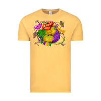 Vintage Mustard mardi gras lips olivia Vintage Tee - OliviaCreatesArt