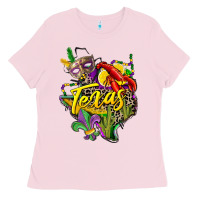 Texas Map Mardi Gras Ladies Tee | Teevron