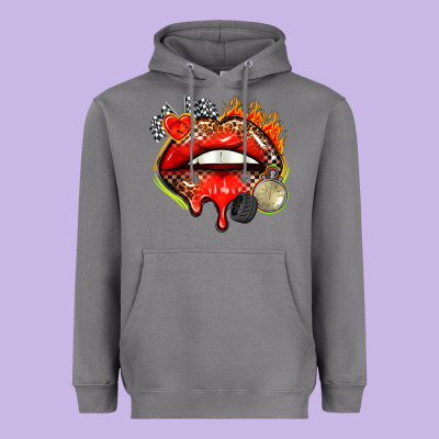 Race Lips Heavyweight Hoodie Designed By Adodesignshop