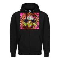 Black hello sunshine Zipper Hoodie - BarkalooDesign