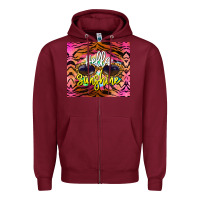 Burgundy hello sunshine Zipper Hoodie - BarkalooDesign