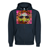 Navy hello sunshine Zipper Hoodie - BarkalooDesign