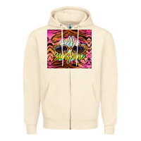 Sandshell hello sunshine Zipper Hoodie - BarkalooDesign