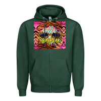 Sports Green hello sunshine Zipper Hoodie - BarkalooDesign