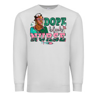 Dove Grey afro  nurse dope black Premium Sweatshirt - AdoDesignShop