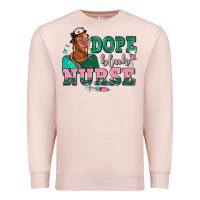 Pale Pink afro  nurse dope black Premium Sweatshirt - AdoDesignShop