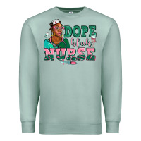 Seafoam afro  nurse dope black Premium Sweatshirt - AdoDesignShop