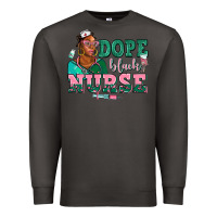 Smoke afro  nurse dope black Premium Sweatshirt - AdoDesignShop
