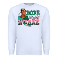 White afro  nurse dope black Premium Sweatshirt - AdoDesignShop
