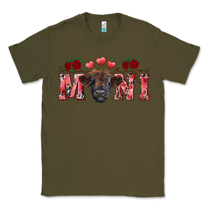 Valentine's Day Mini Black Highland Calf Classic Tee by RanaPortraitStore | Teevron