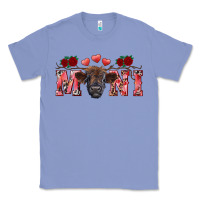 Colony Blue Valentine's day mini black highland calf Classic Tee - RanaPortraitStore