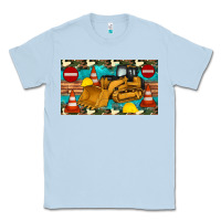 Dusty Blue bulldozer sippy Classic Tee - Artiststas