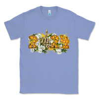 Colony Blue 2024 skeleton middle finger new year Classic Tee - CowGirlArtShop