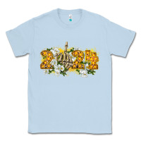 Dusty Blue 2024 skeleton middle finger new year Classic Tee - CowGirlArtShop