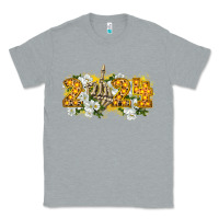 Heather Grey 2024 skeleton middle finger new year Classic Tee - CowGirlArtShop