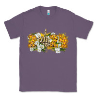 Lavender 2024 skeleton middle finger new year Classic Tee - CowGirlArtShop
