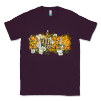 Plum 2024 skeleton middle finger new year Classic Tee - CowGirlArtShop