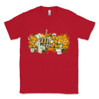 Red 2024 skeleton middle finger new year Classic Tee - CowGirlArtShop