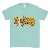 Seafoam 2024 skeleton middle finger new year Classic Tee - CowGirlArtShop