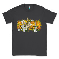 Smoke 2024 skeleton middle finger new year Classic Tee - CowGirlArtShop