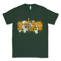 Sports Green 2024 skeleton middle finger new year Classic Tee - CowGirlArtShop
