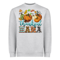 Heather Grey thankful mama Heavyweight Sweatshirt - BarkalooDesign
